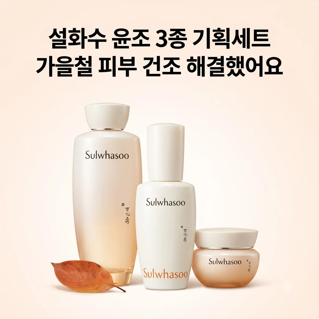 설화수 윤조 3종 기획세트 가을철 피부 건조 해결했어요