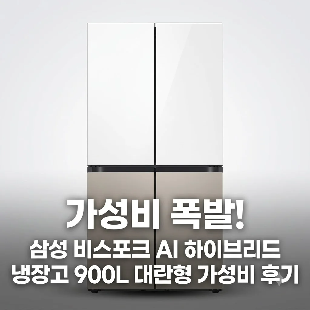 삼성 비스포크 AI 하이브리드 냉장고 900L 대란형 가성비 후기