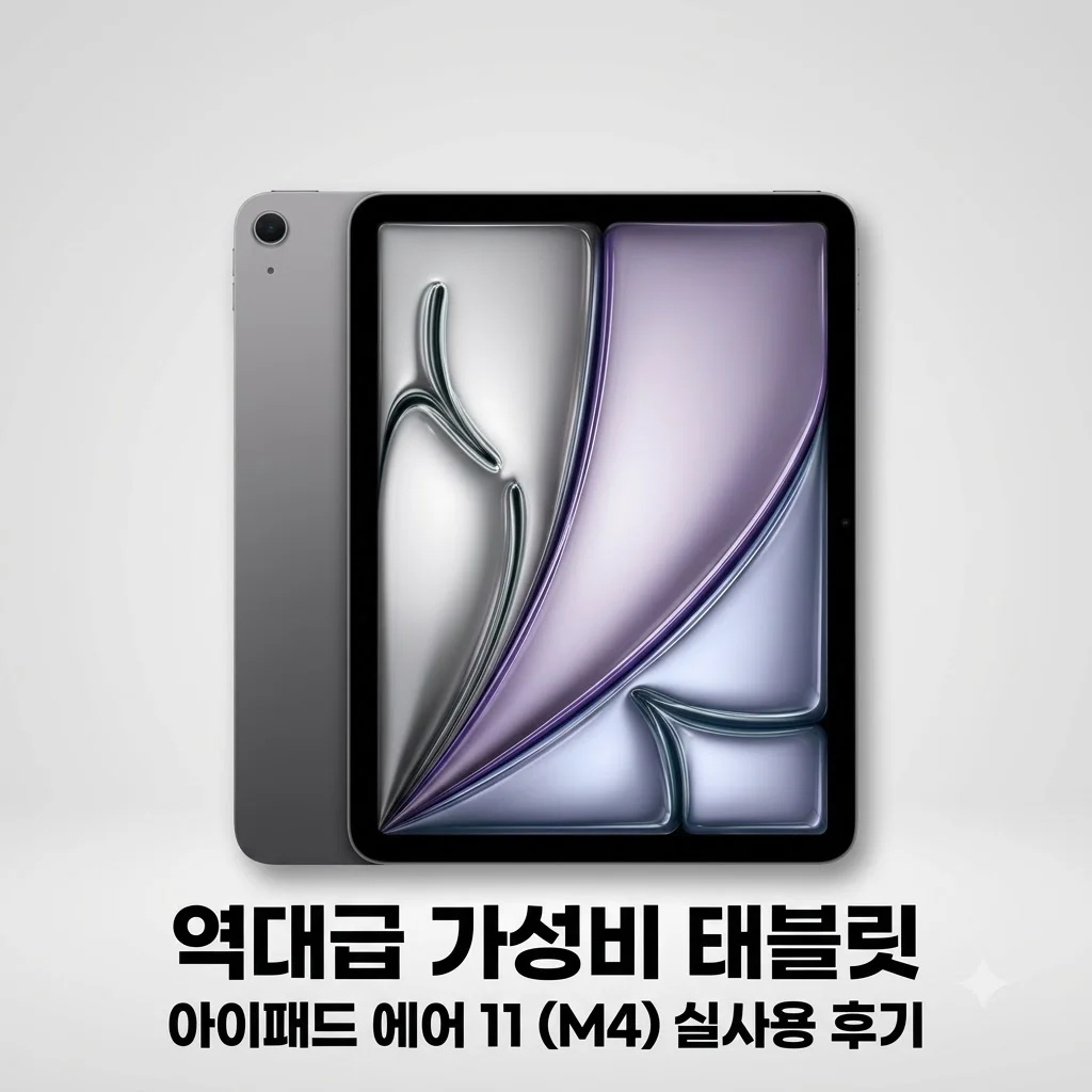 애플 아이패드 에어 11 M4 실사용 후기, <strong>역대급 가성비</strong> 태블릿
