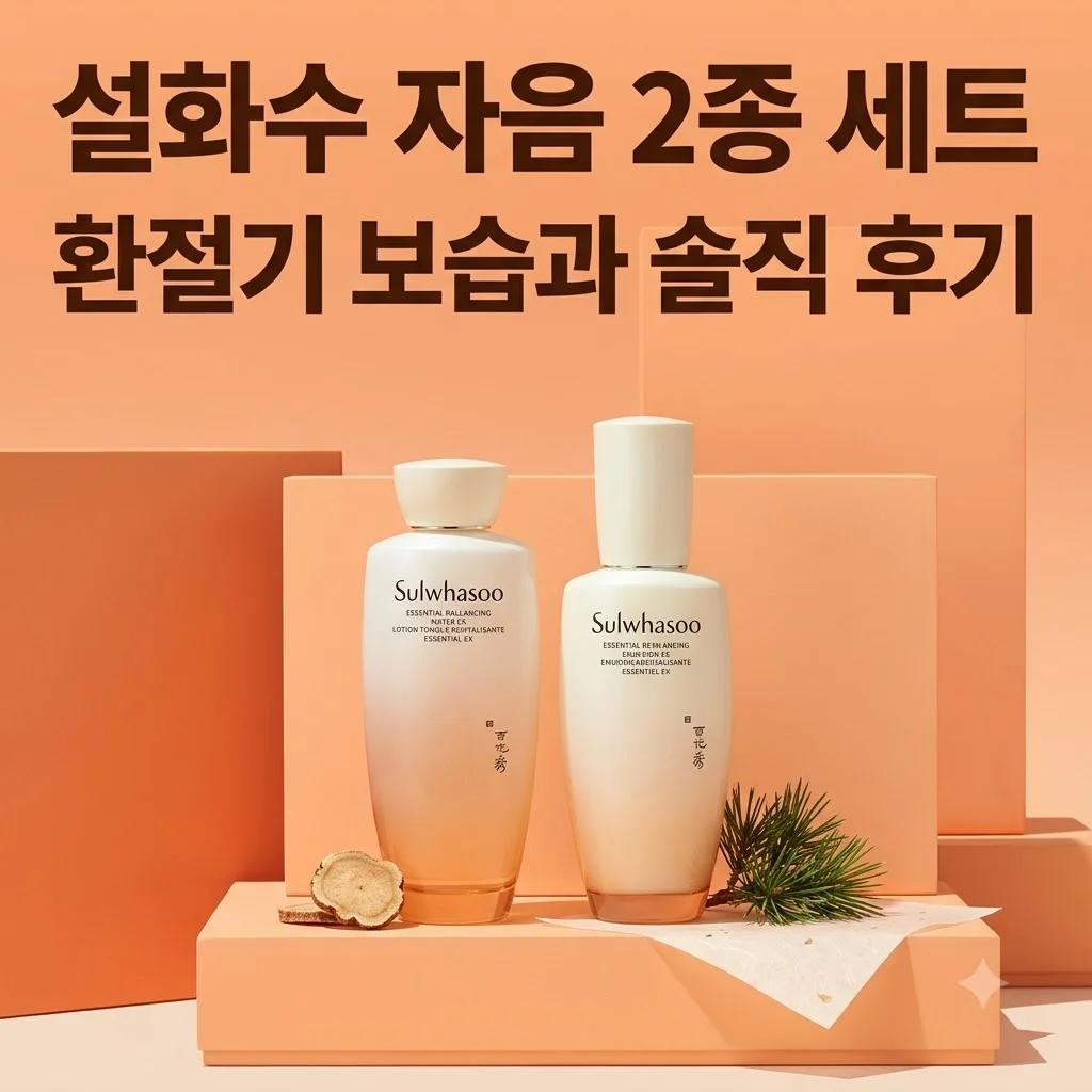 설화수 자음 2종 세트 환절기 피부 보습과 솔직한 후기
