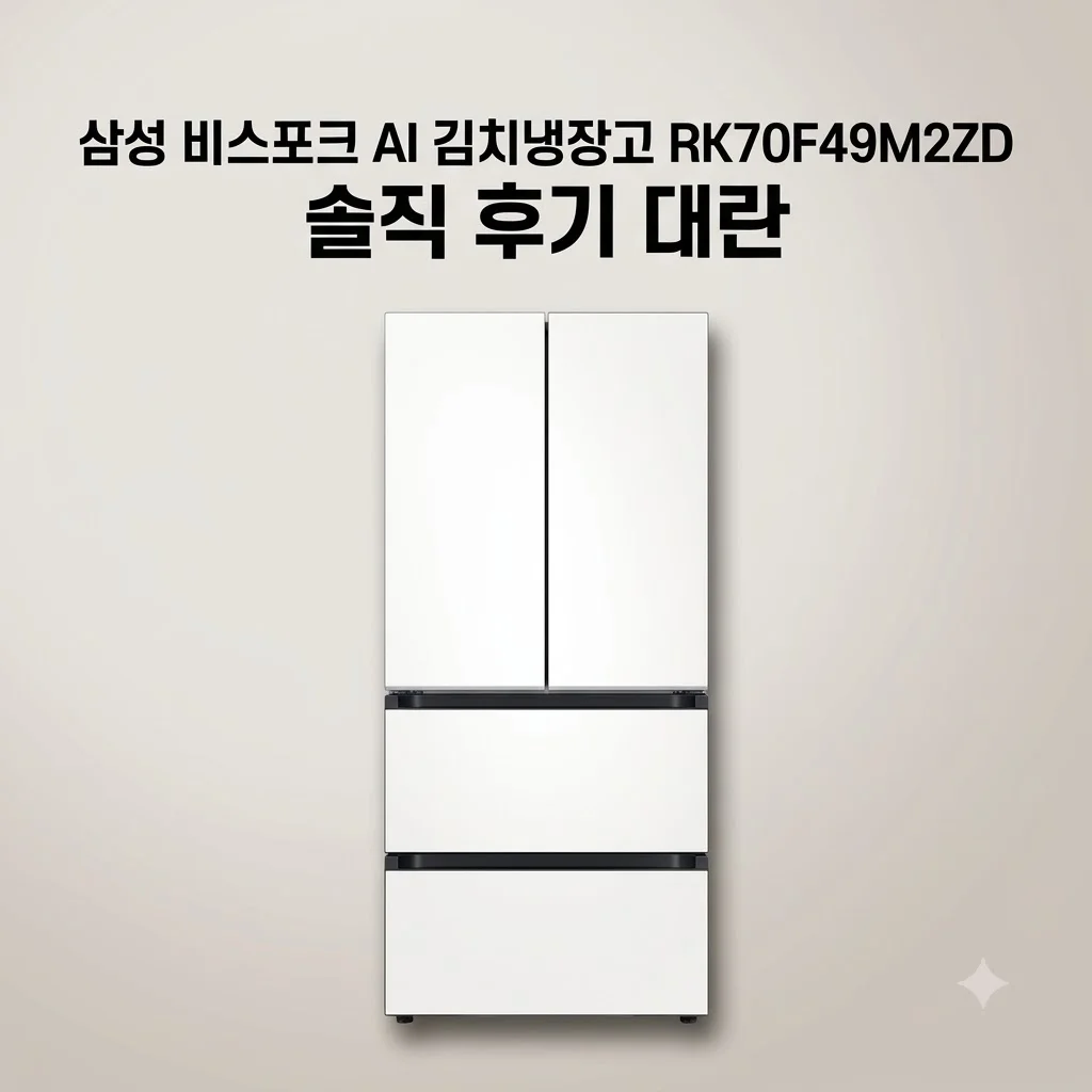 삼성 비스포크 AI 김치냉장고 RK70F49M2ZD 솔직 후기 대란