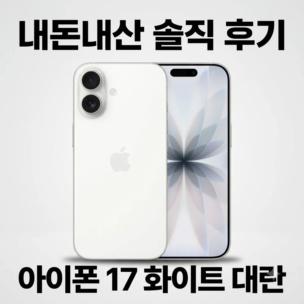 애플 아이폰 17 자급제 256GB 화이트 내돈내산 솔직 후기 대란