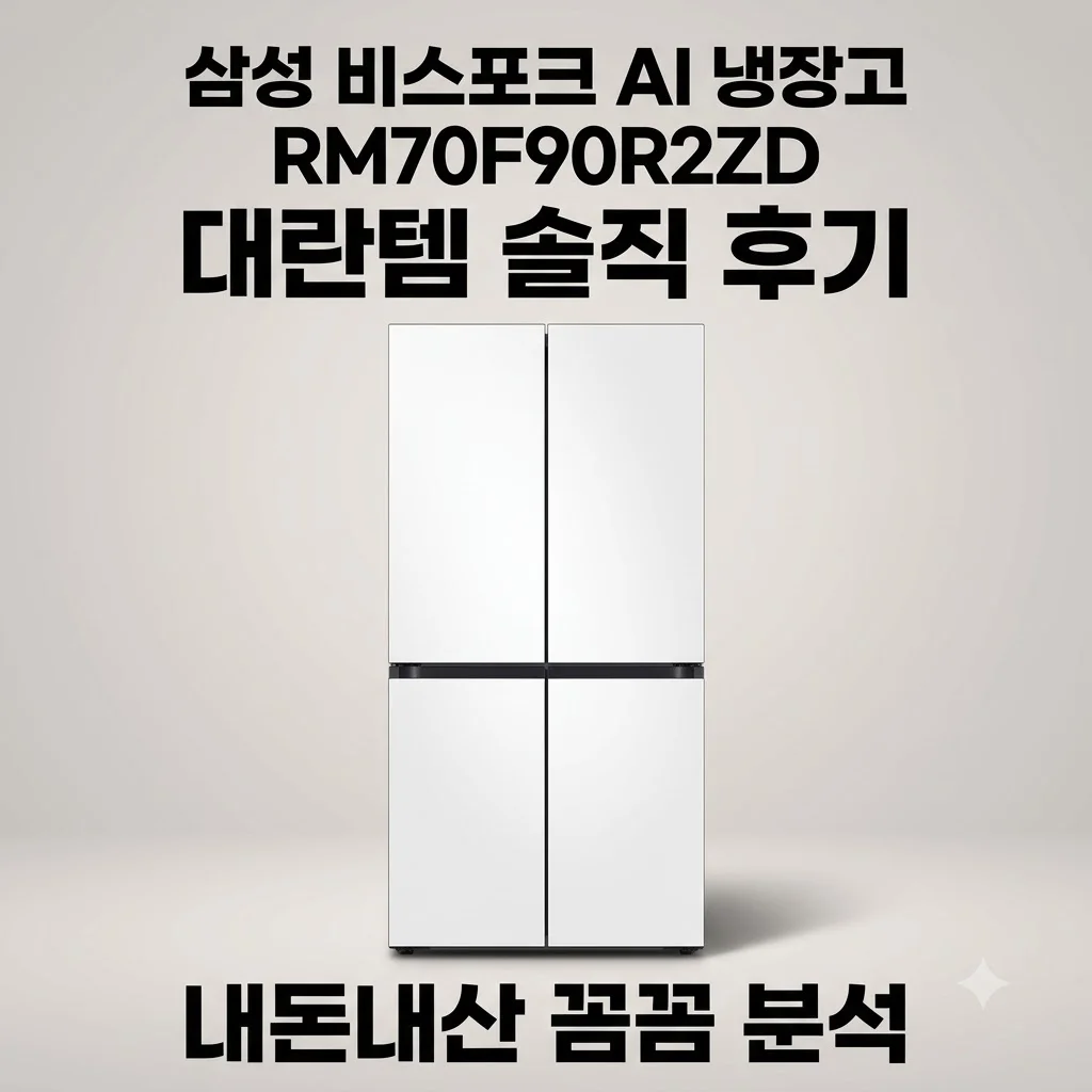 삼성 비스포크 AI 냉장고 RM70F90R2ZD 대란템 솔직 후기