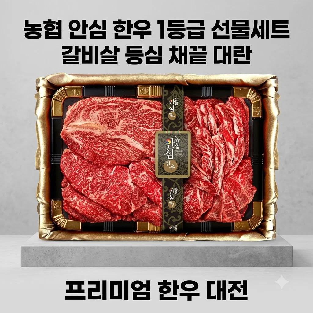 농협 안심 한우 1등급 선물세트 갈비살 등심 채끝 대란