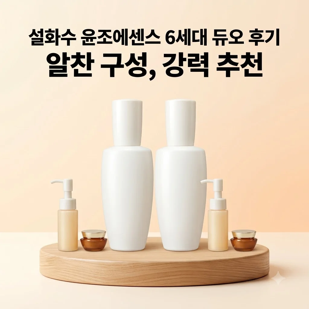 설화수 윤조에센스 6세대 90ml 기획세트 듀오 구성 후기