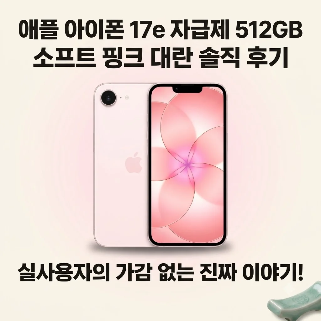 애플 아이폰 17e 자급제 512GB 소프트 핑크 대란 솔직 후기