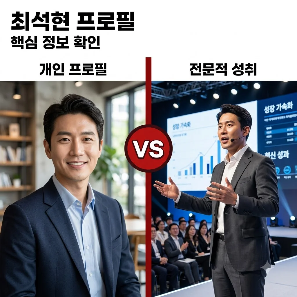 최석현 프로필과 주요 활동 및 알아두어야 할 핵심 정보