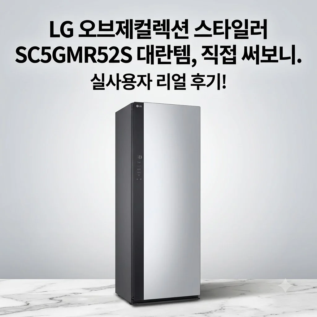 LG 오브제컬렉션 스타일러 SC5GMR52S 대란템, 직접 써보니