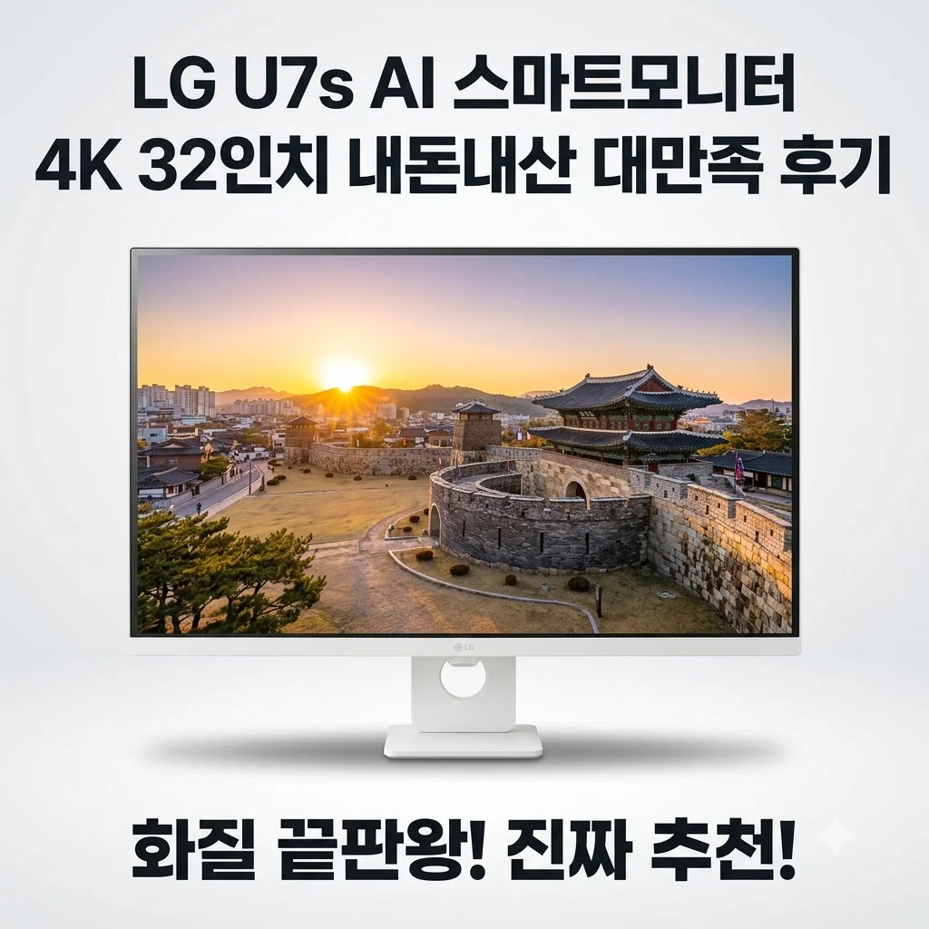 LG U7s AI 스마트모니터 4K 32인치 내돈내산 대만족 후기