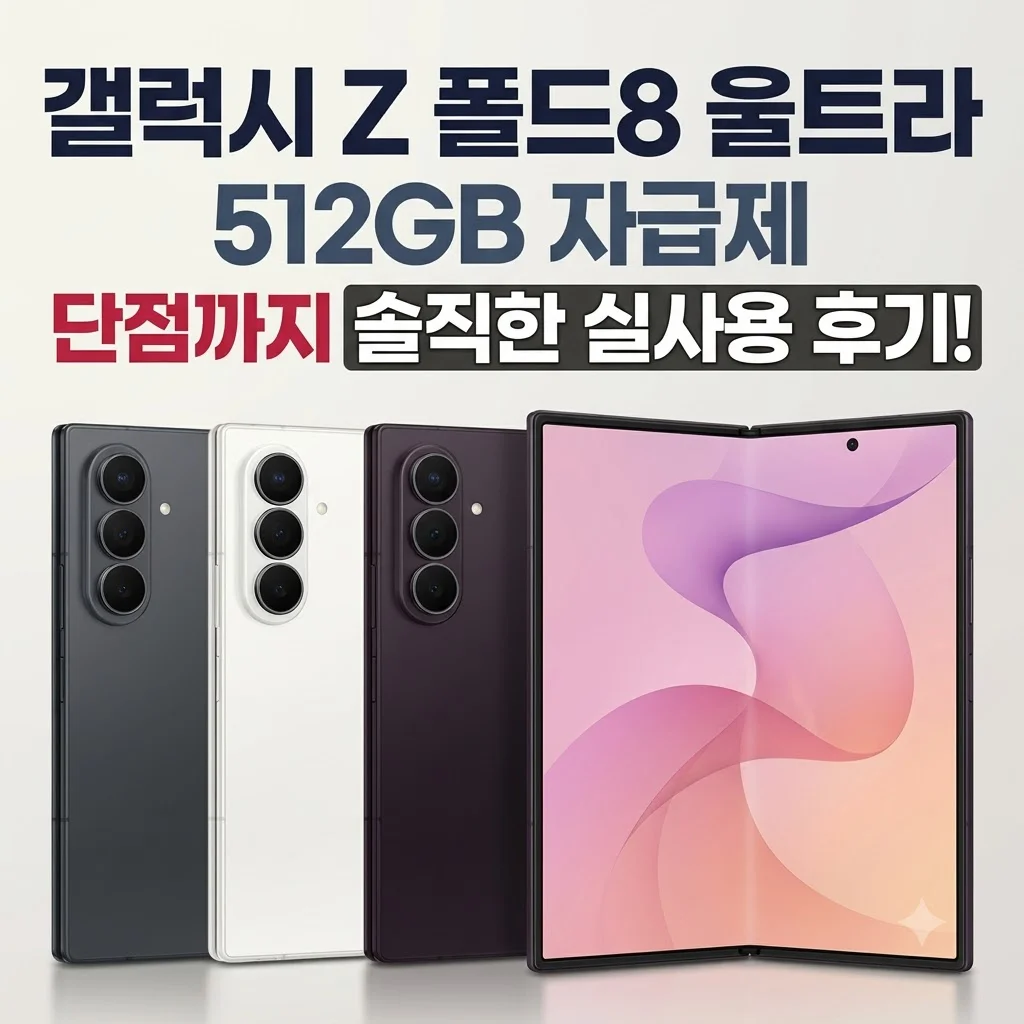 갤럭시 Z폴드8 울트라 512GB 자급제 실사용 후기 단점까지 솔직하게