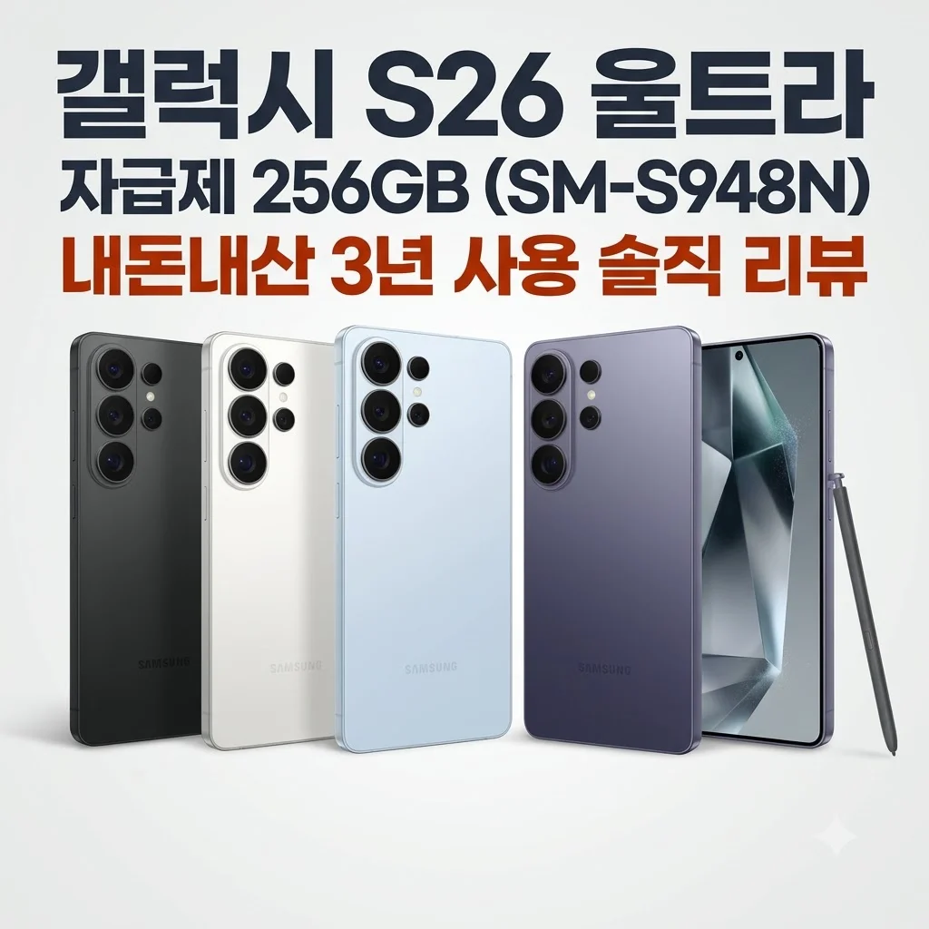 갤럭시 S26 울트라 256GB 자급제 SM-S948N 내돈내산 3년 사용 후 솔직 리뷰