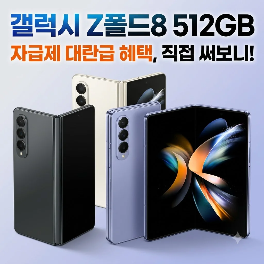 갤럭시 Z폴드8 512GB 자급제 SM-F971N 대란급 혜택 직접 써보니