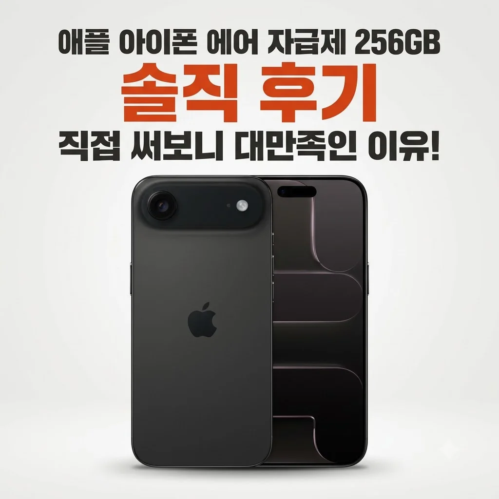 애플 아이폰 에어 자급제 256GB 솔직 후기, 직접 써보니 대만족인 이유