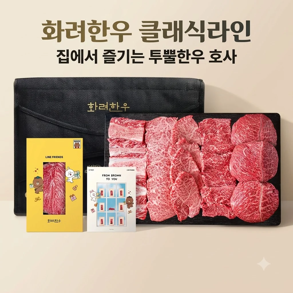 화려한우 클래식라인 한우 선물세트로 집에서 즐기는 <strong>투뿔한우</strong> 호사