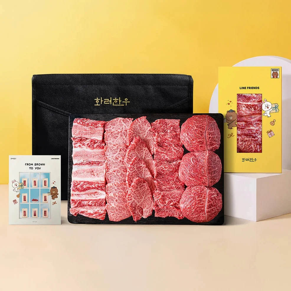++1 마장동 투뿔한우 클래식라인 [라인프렌즈 에디션] 800g [원산지:국산] 상세 이미지 8