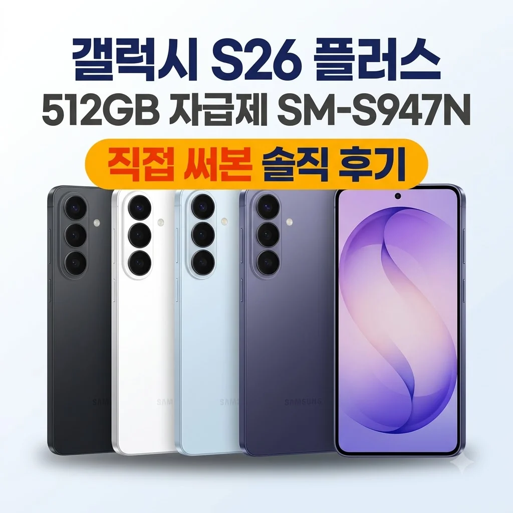 갤럭시 S26 플러스 512GB 자급제 SM-S947N 직접 써본 솔직 후기