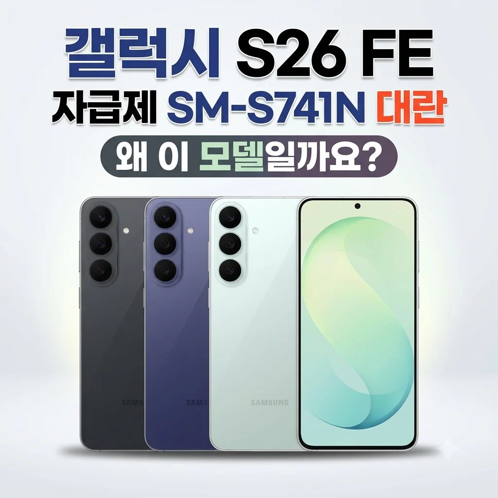 갤럭시 S26 FE 자급제 SM-S741N 대란, 왜 이 모델일까요?
