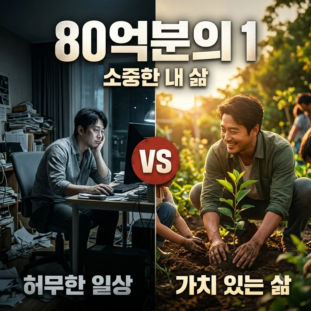 80억분의1 확률로 태어난 내 삶, 진정 가치 있게 사는 법