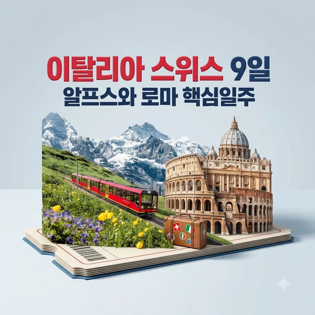 이탈리아 스위스 9일 | 알프스와 로마 핵심일주