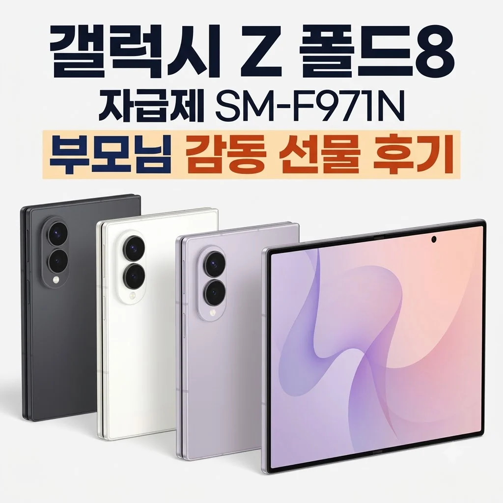 갤럭시 Z폴드8 자급제 SM-F971N 부모님 선물 후기