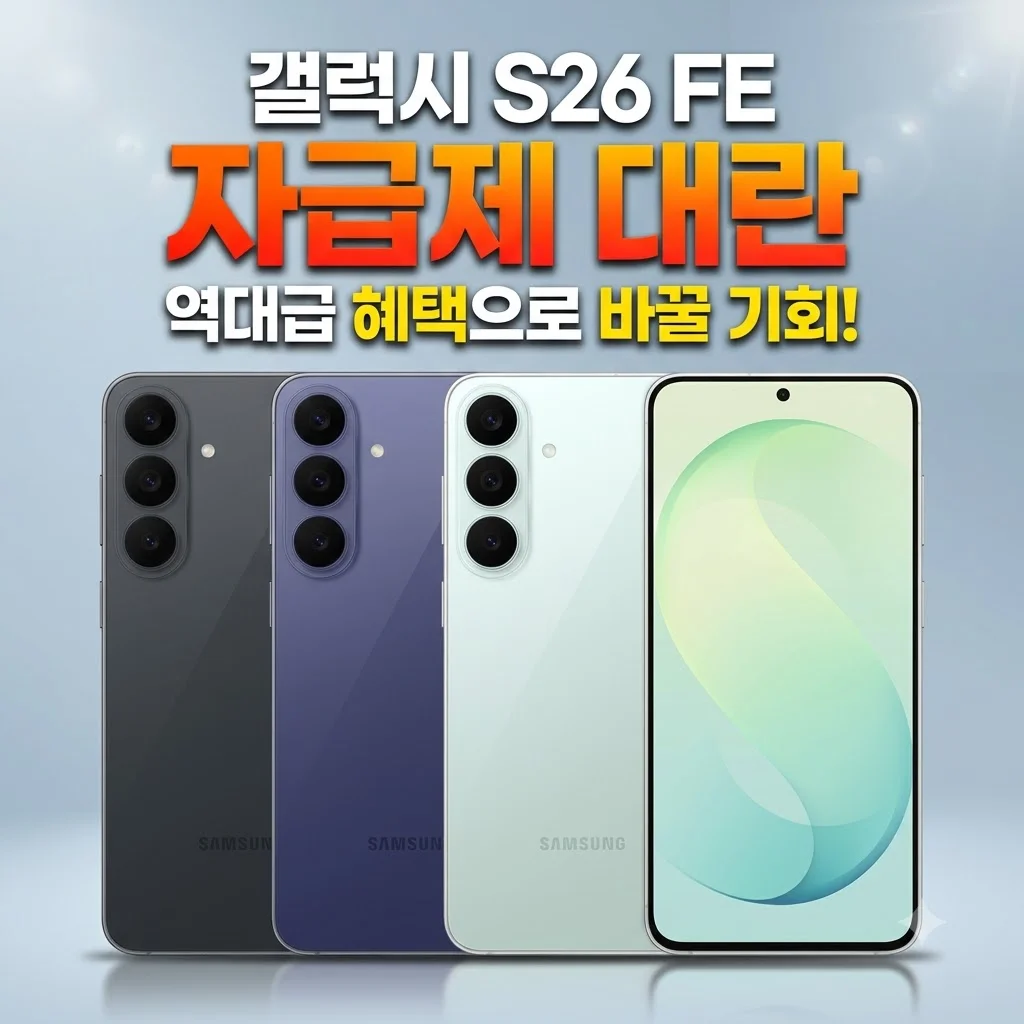 갤럭시 S26 FE 자급제 대란, 역대급 혜택으로 바꿀 기회