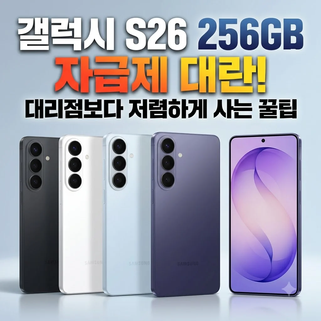 갤럭시 S26 256GB 자급제 대란, 대리점보다 저렴하게 사는 꿀팁