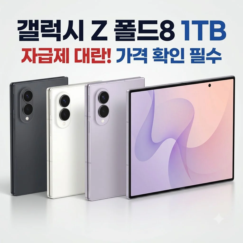 갤럭시 Z폴드8 1TB 자급제 SM-F971N 대란, 가격 확인 필수