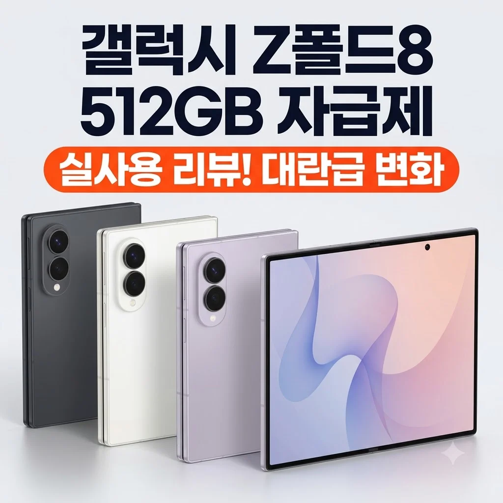 갤럭시 Z폴드8 512GB 자급제 실사용 리뷰! 대란급 변화