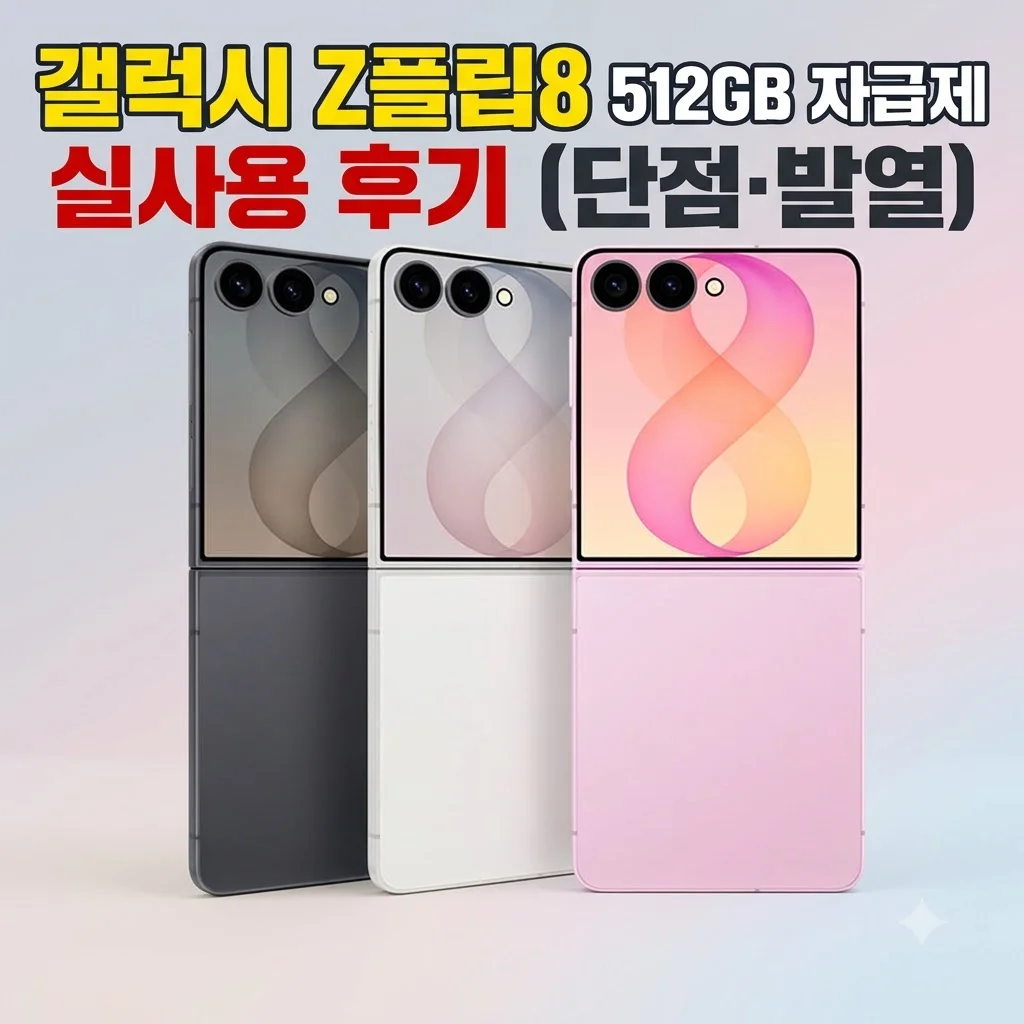 갤럭시 Z플립8 512GB 자급제 실사용 후기 단점 발열