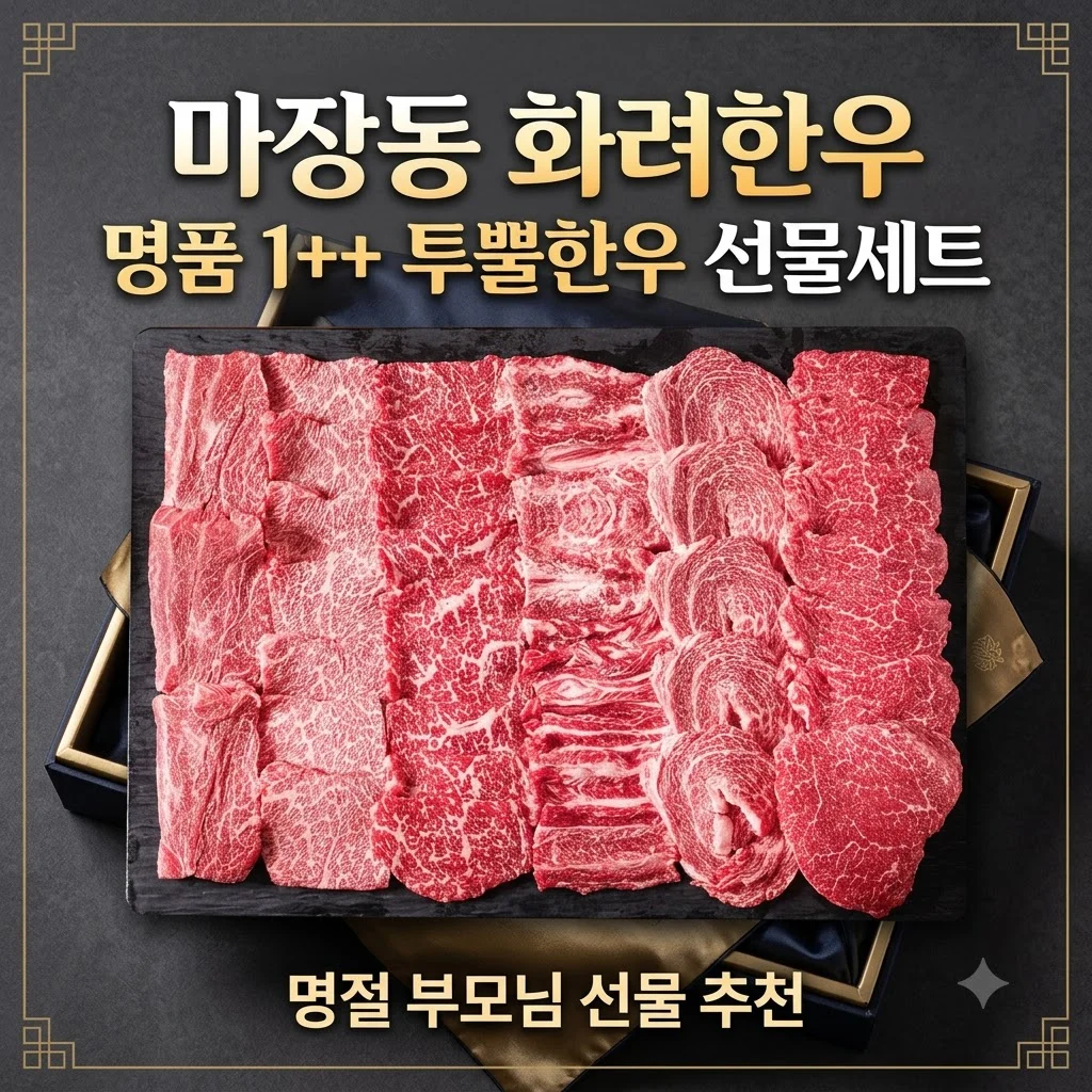 ++1 투뿔한우 선물세트 마장동 화려한우 명절 부모님 선물 추천