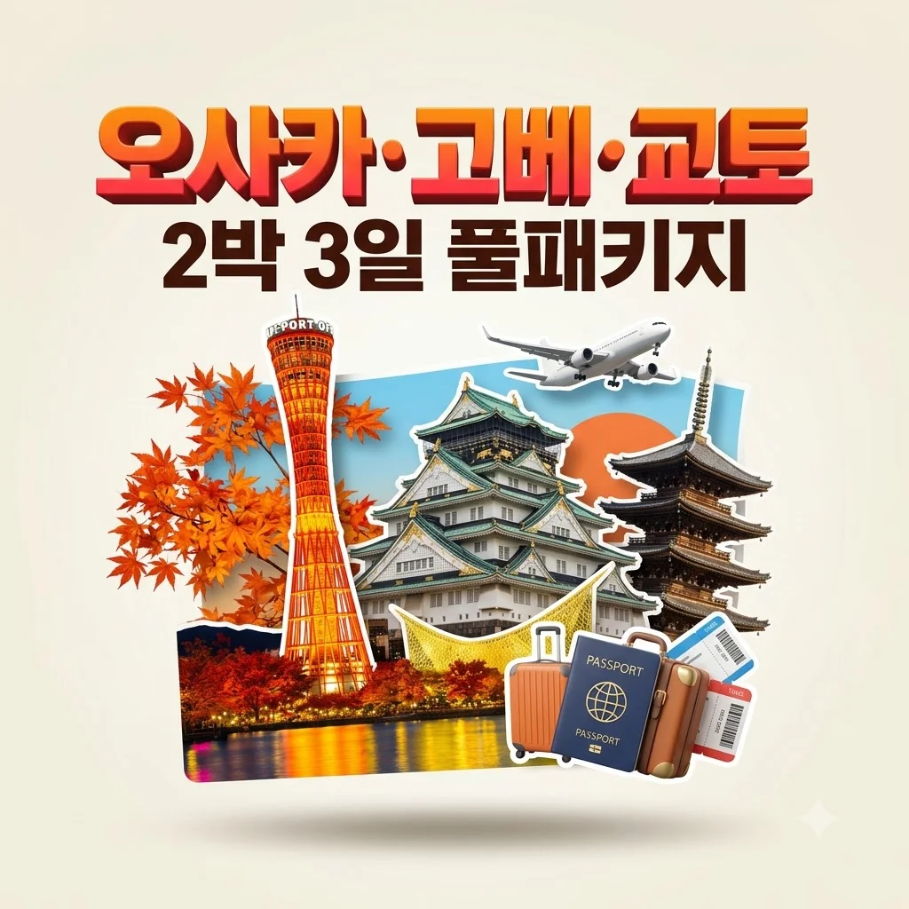 오사카·고베·교토 2박 3일 79만 원대 풀패키지