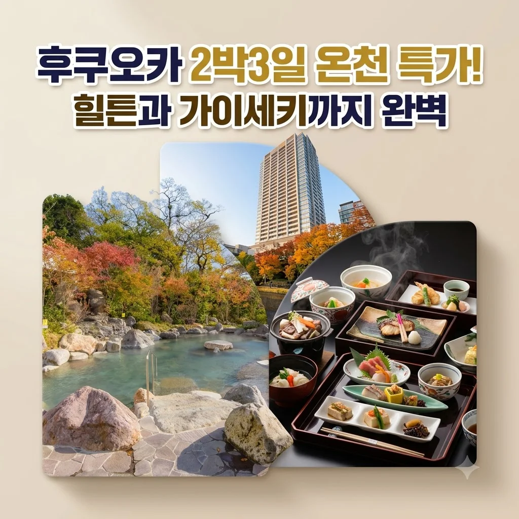 후쿠오카 2박3일 온천 특가! 힐튼과 가이세키까지 완벽