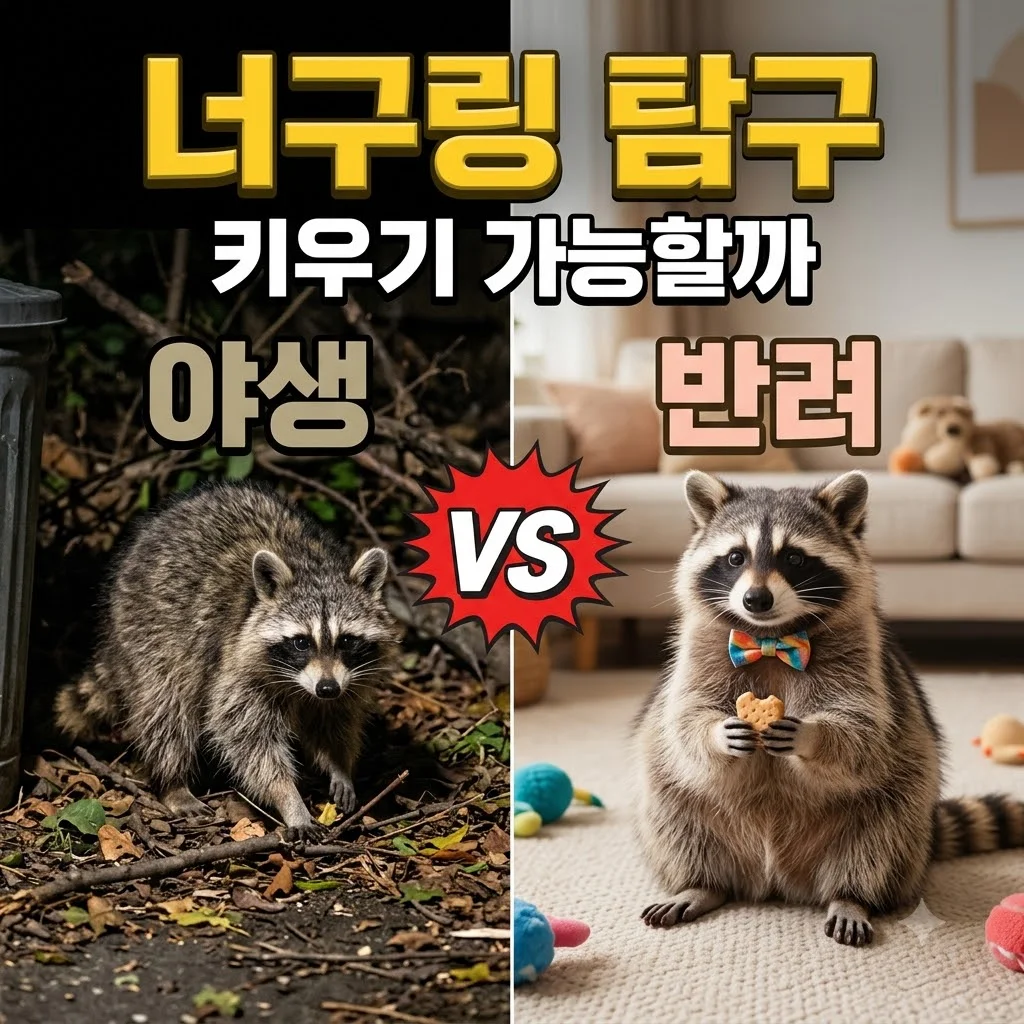 너구링 캐릭터와 함께 알아보는 귀여운 너구리 키우기 모든 것