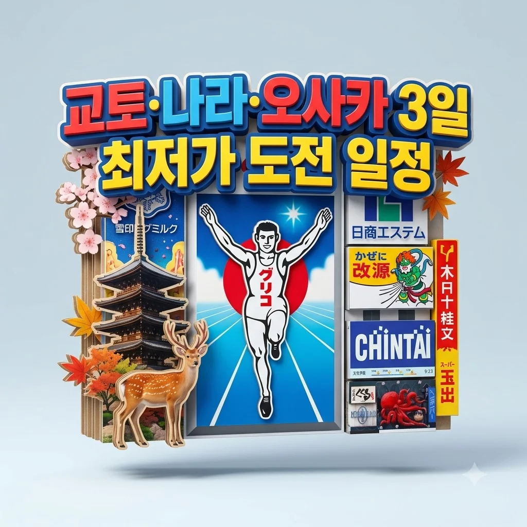 교토·나라·오사카 3일 최저가 도전 일정