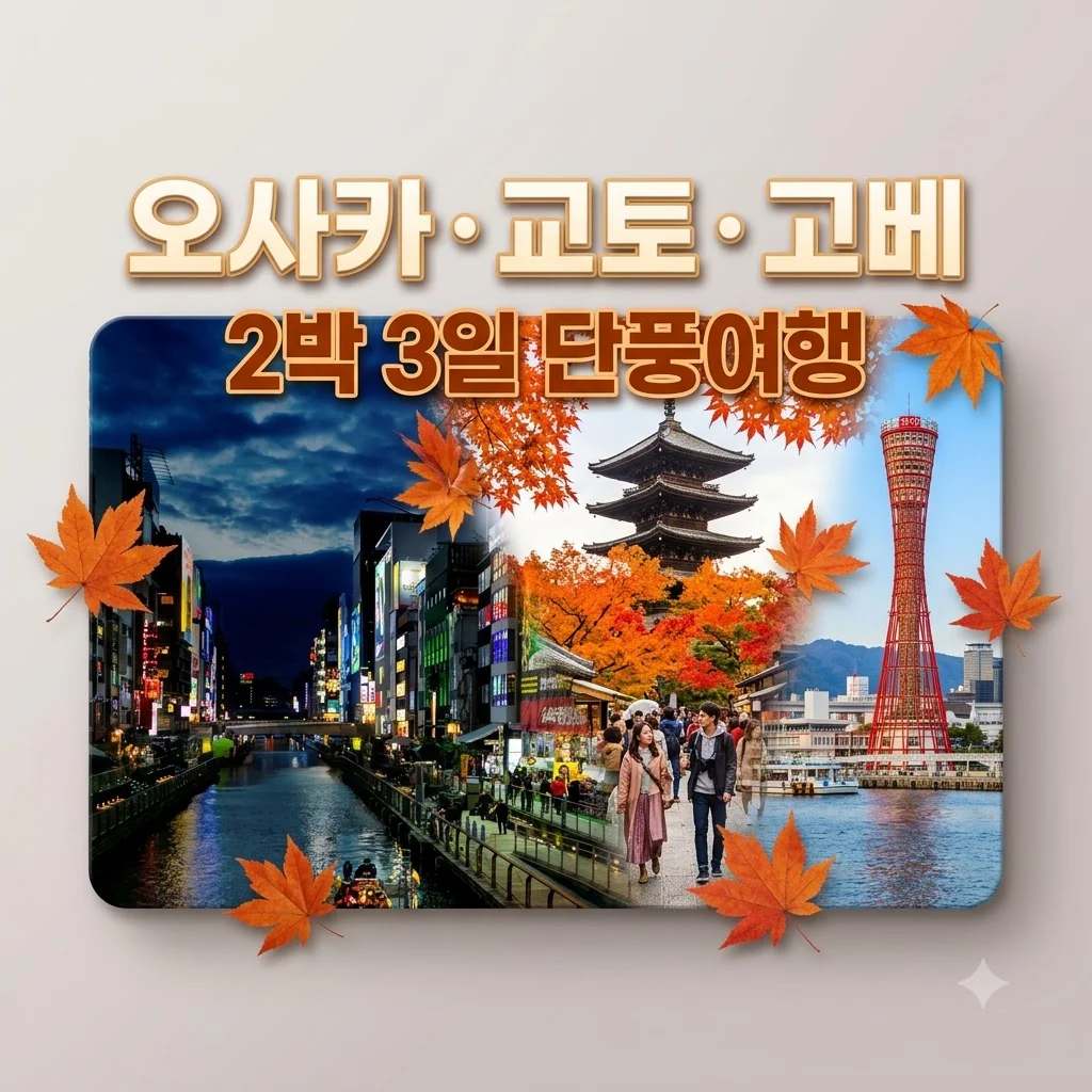 오사카/교토/고베 2박3일 단풍여행 79만원대