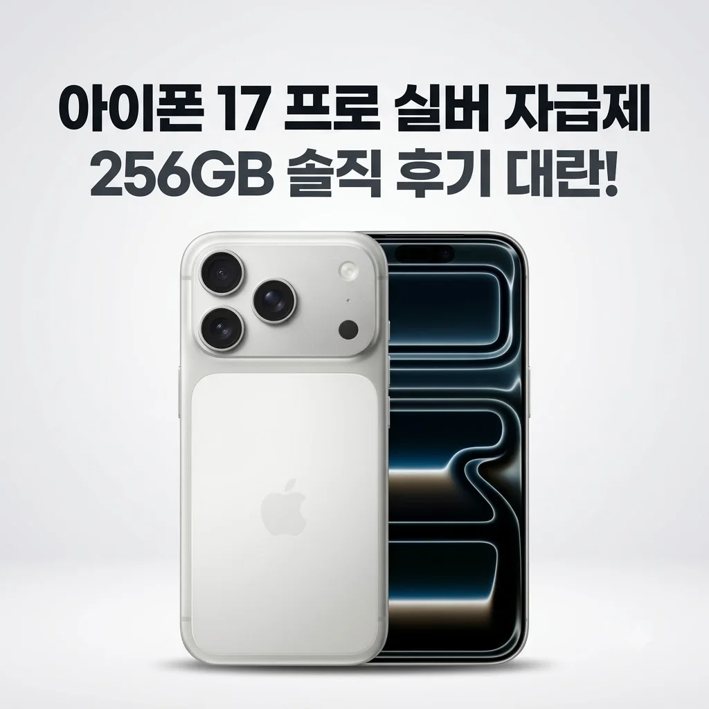 애플 아이폰 17 프로 실버 256GB 자급제 솔직 후기 대란