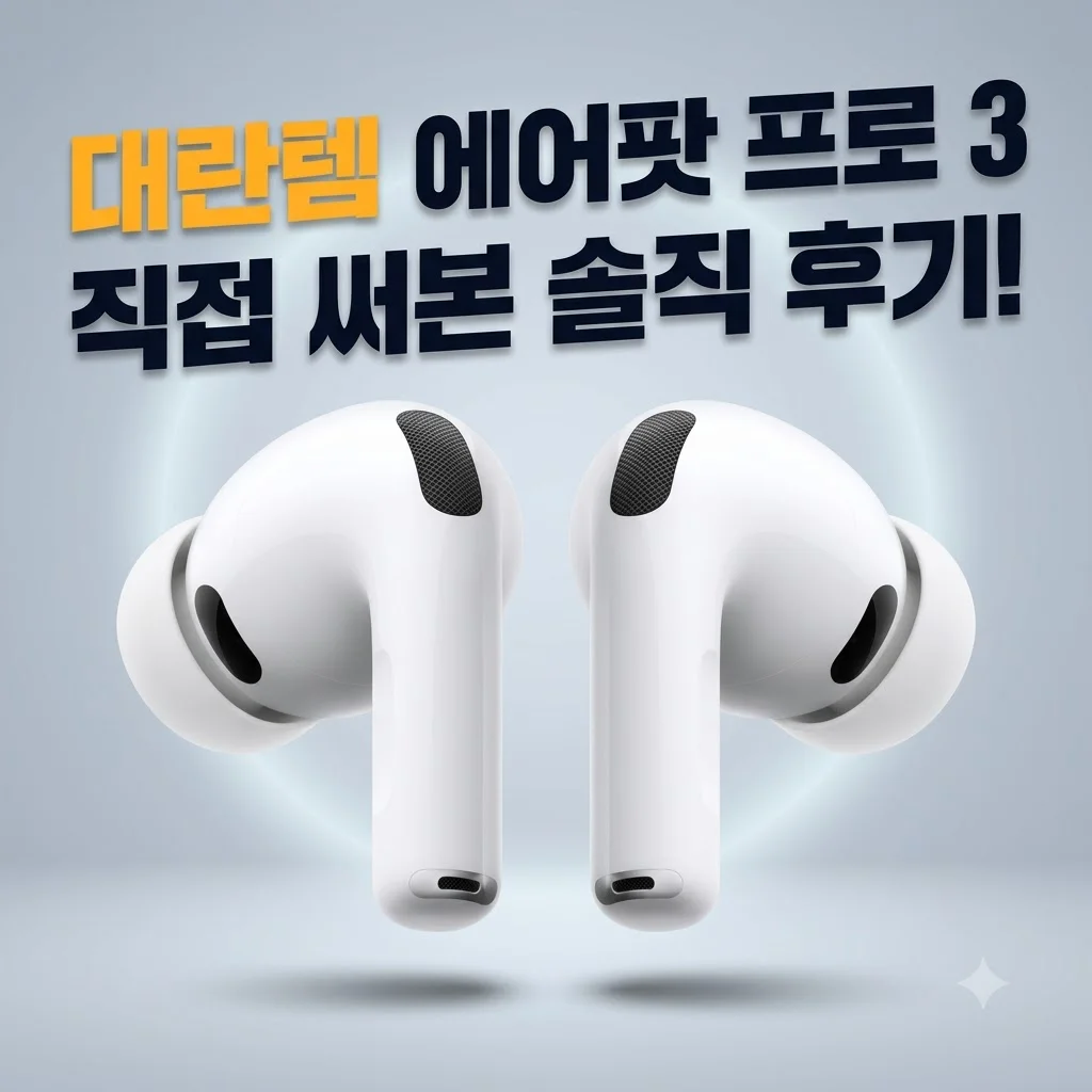 애플 에어팟 프로 3 블루투스 무선 이어폰 대란템 직접 써본 후기