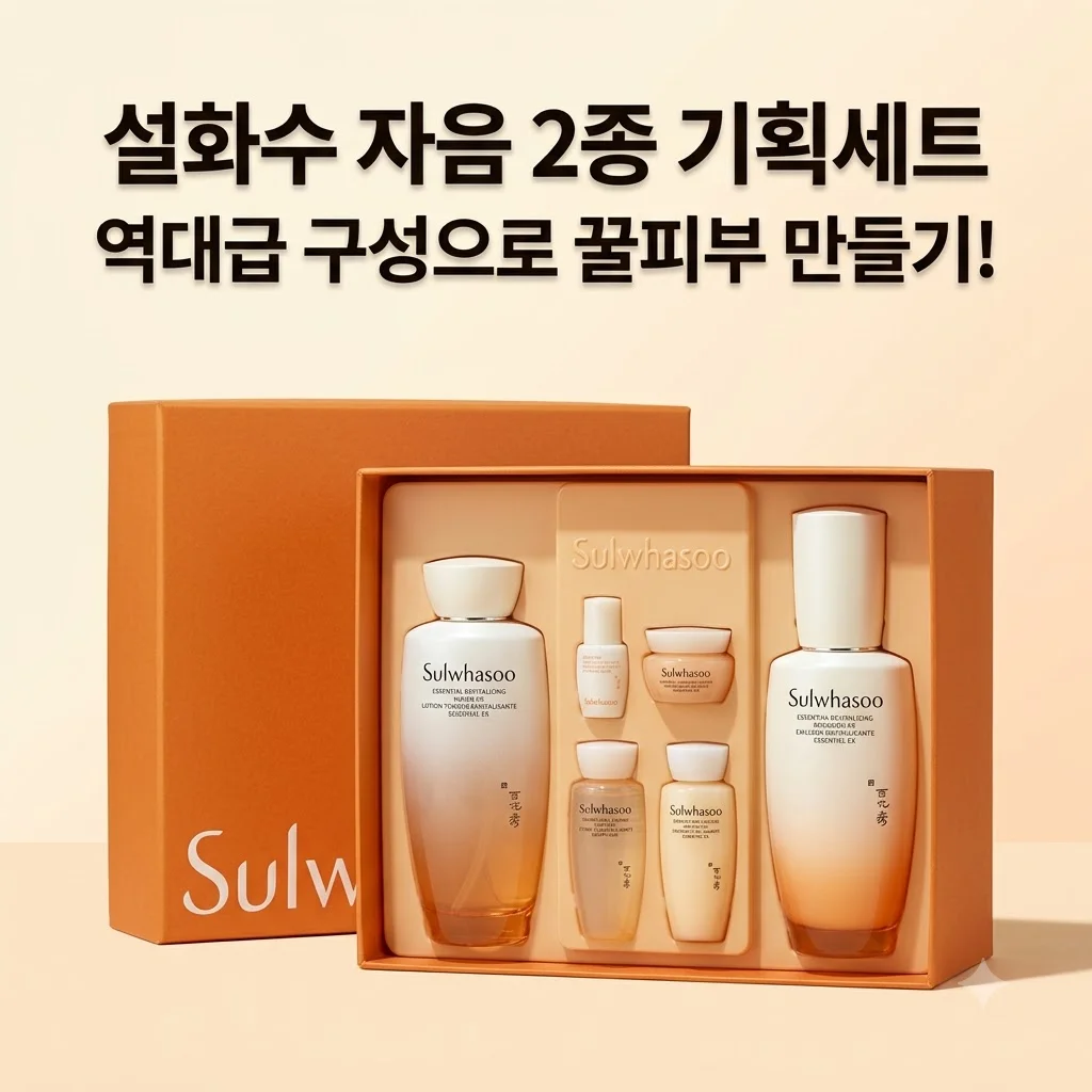 설화수 자음 2종 기획세트 역대급 구성으로 꿀피부 만들기