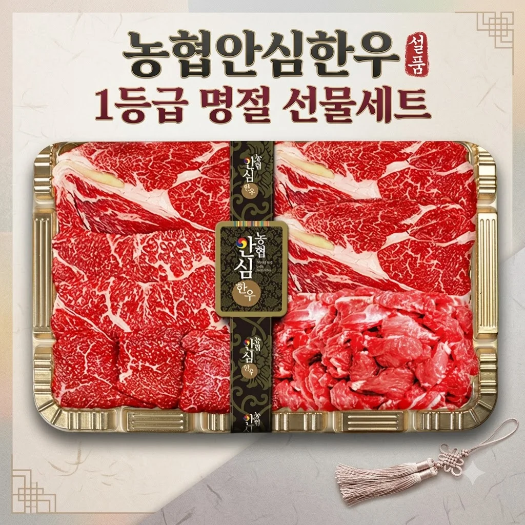 농협 안심 한우 선물 세트 1등급 소고기 등심 채끝 명절 설