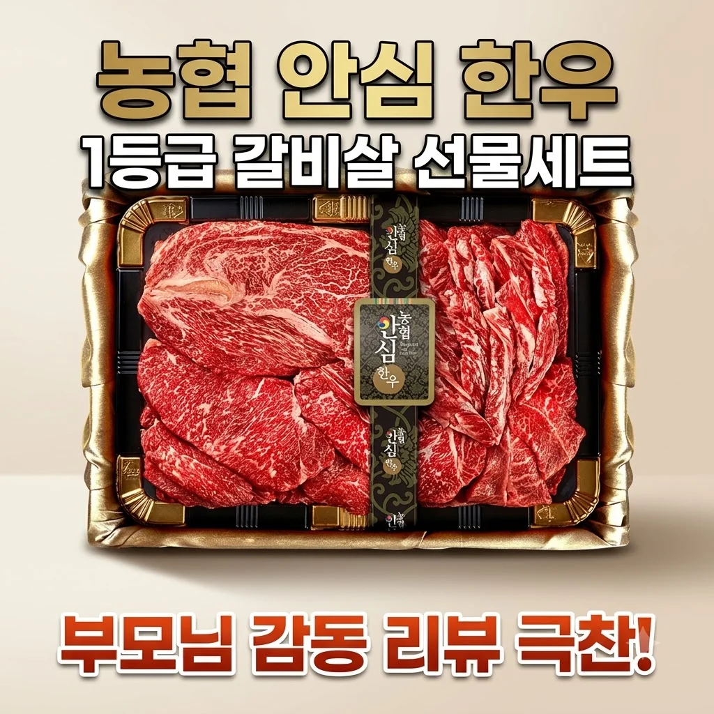 농협 안심 한우 1등급 선물세트 갈비살 부모님 감동 리뷰