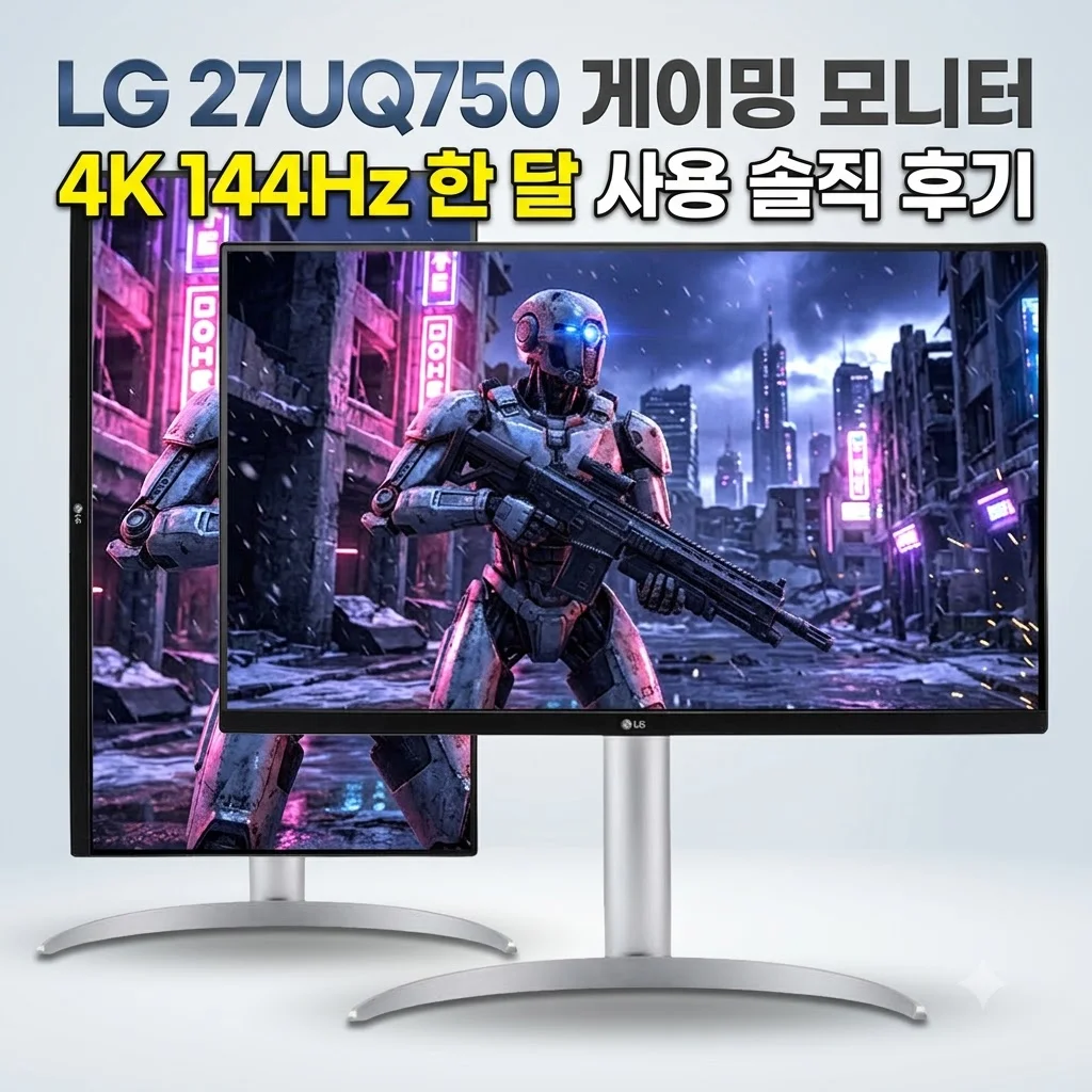 LG 27UQ750 게이밍모니터 4K 144Hz 한 달 사용 솔직 후기