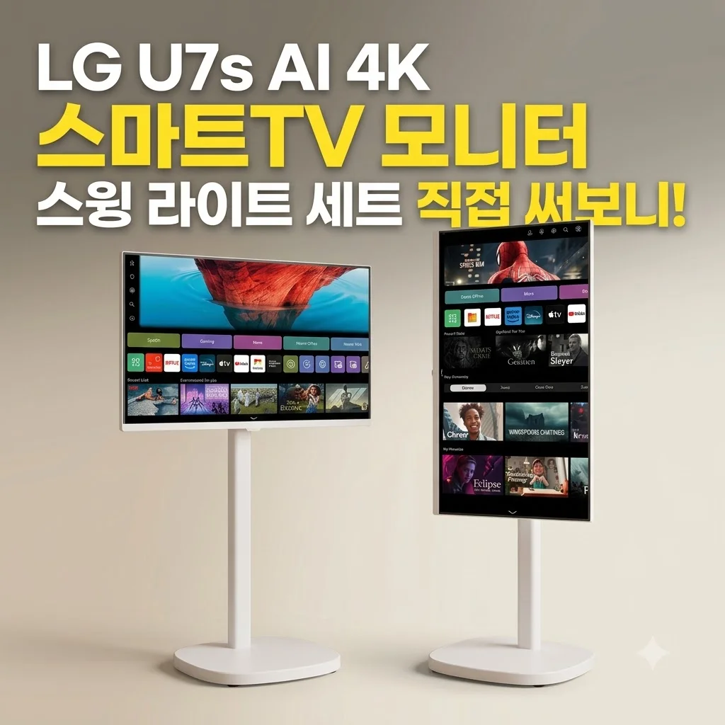 LG U7s AI 4K 스마트TV 모니터 스윙 라이트 세트 직접 써보니