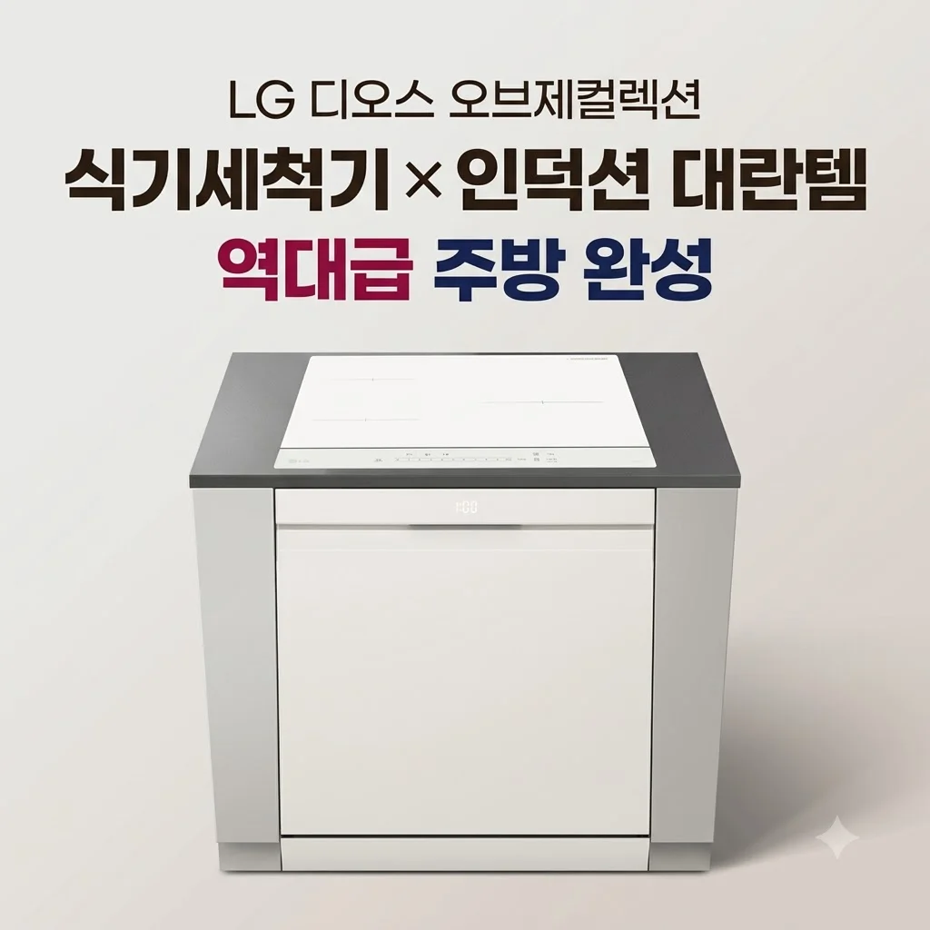 LG 디오스 오브제컬렉션 식기세척기 인덕션 대란템 역대급 주방 완성