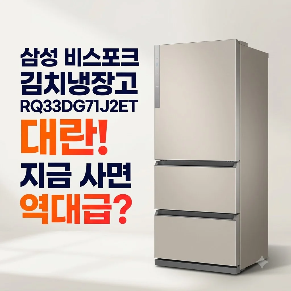 삼성 비스포크 김치냉장고 RQ33DG71J2ET 대란! 지금 사면 역대급?