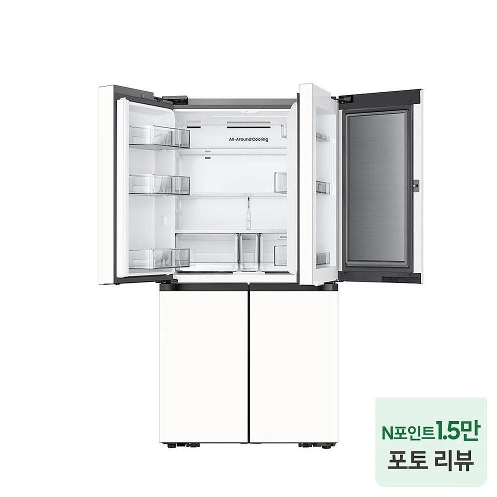 삼성 비스포크 AI 냉장고 4도어 1등급 푸드쇼케이스 에센셜 화이트(RM70F90M1ZD) 상세 이미지 8