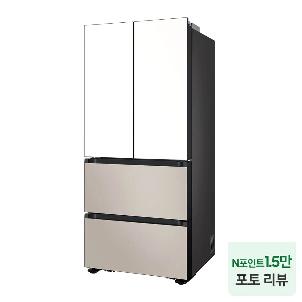 삼성 비스포크 AI 김치냉장고 4도어 490L 1등급 에센셜 화이트+에센셜 베이지(RK70F49M1ZG) 상세 이미지 2
