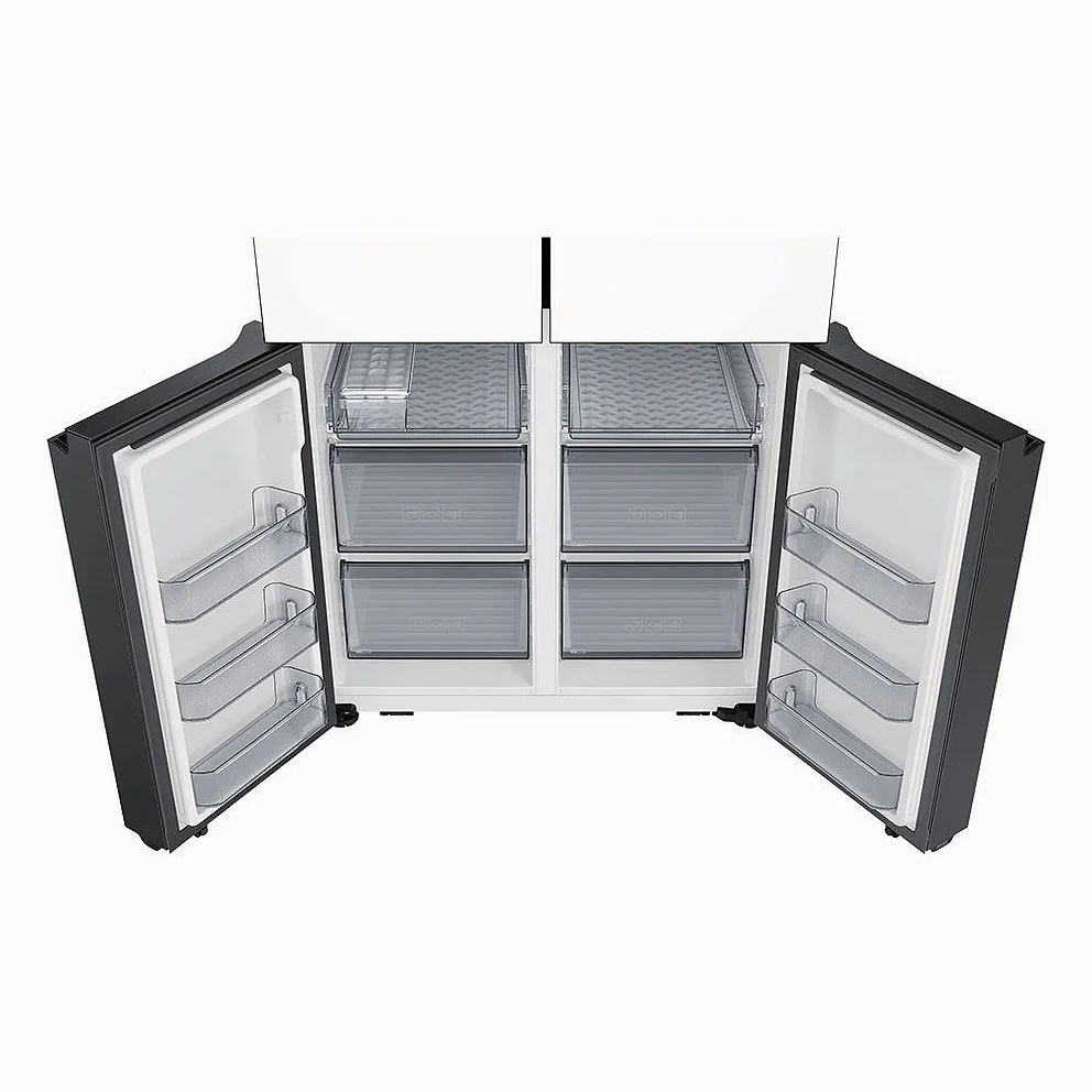 삼성 비스포크 AI 하이브리드 냉장고 901L 1등급 에센셜 화이트+에센셜 베이지(RM70F91R1ZG) 상세 이미지 3