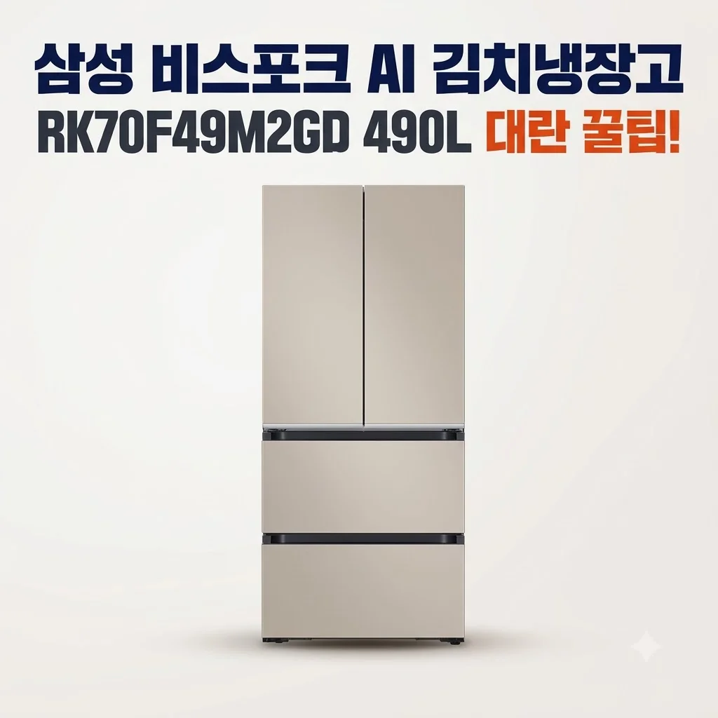 삼성 비스포크 AI 김치냉장고 RK70F49M2GD 490L 대란 꿀팁