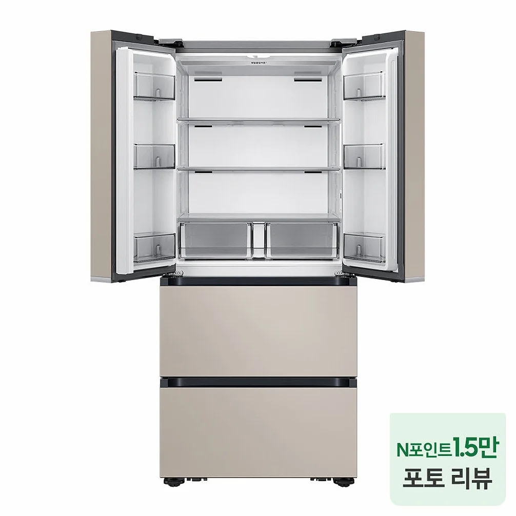 삼성 비스포크 AI 김치냉장고 4도어 490L 에센셜 베이지(RK70F49M2GD) 상세 이미지 1