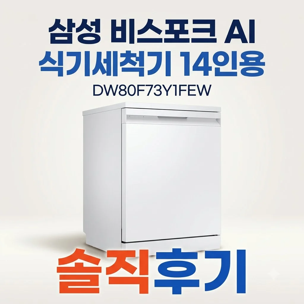 삼성 비스포크 AI 식기세척기 DW80F73Y1FEW 14인용 솔직후기